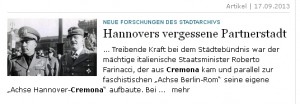Hannovers vergessene Partnerstadt